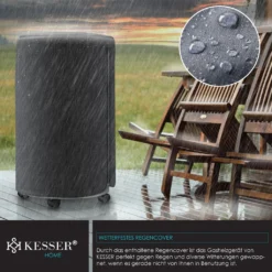 KESSER® Gasheizer Keramik 4200 Watt Gas Heizstrahler Inkl. Gasdruckregler Gasschlauch - Gasheizofen Inkl. Schutzhülle Gasheizgerät, Infrarot Keramikbrenner, Butan- Oder Propangasflaschen Bis 15 Kg, Farbe:Grau -Günstiges Laube Lust Geschäft 763e658730061210d8918dd4fc375102