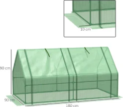 Outsunny Gewächshaus Treibhaus Tomatenhaus Frühbeet 180 X 90 X 90 Cm Grün -Günstiges Laube Lust Geschäft 763ee2aae37b81e780ff2a9482b6fc1a