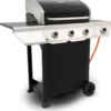 Nexgrill 3B Classic Gasgrill I 3 Brenner Gas Grill Mit Seitenbrenner I Grillwagen Mit Grillthermometer, Seitenablage Und Seitenkochfeld