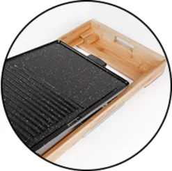 ProfiCook Teppanyaki-Grill PC-TYG 1143 Mit UmweltfreundlichemBambusrahmen -Günstiges Laube Lust Geschäft 767df4bcb6392bcd576c1c131f7fa980