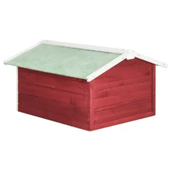 VidaXL Roboter-Rasenmäher Garage 72x87x50 Cm Rot Weiß Tannenholz -Günstiges Laube Lust Geschäft 769691f2404a4cc484bb3a994db96929