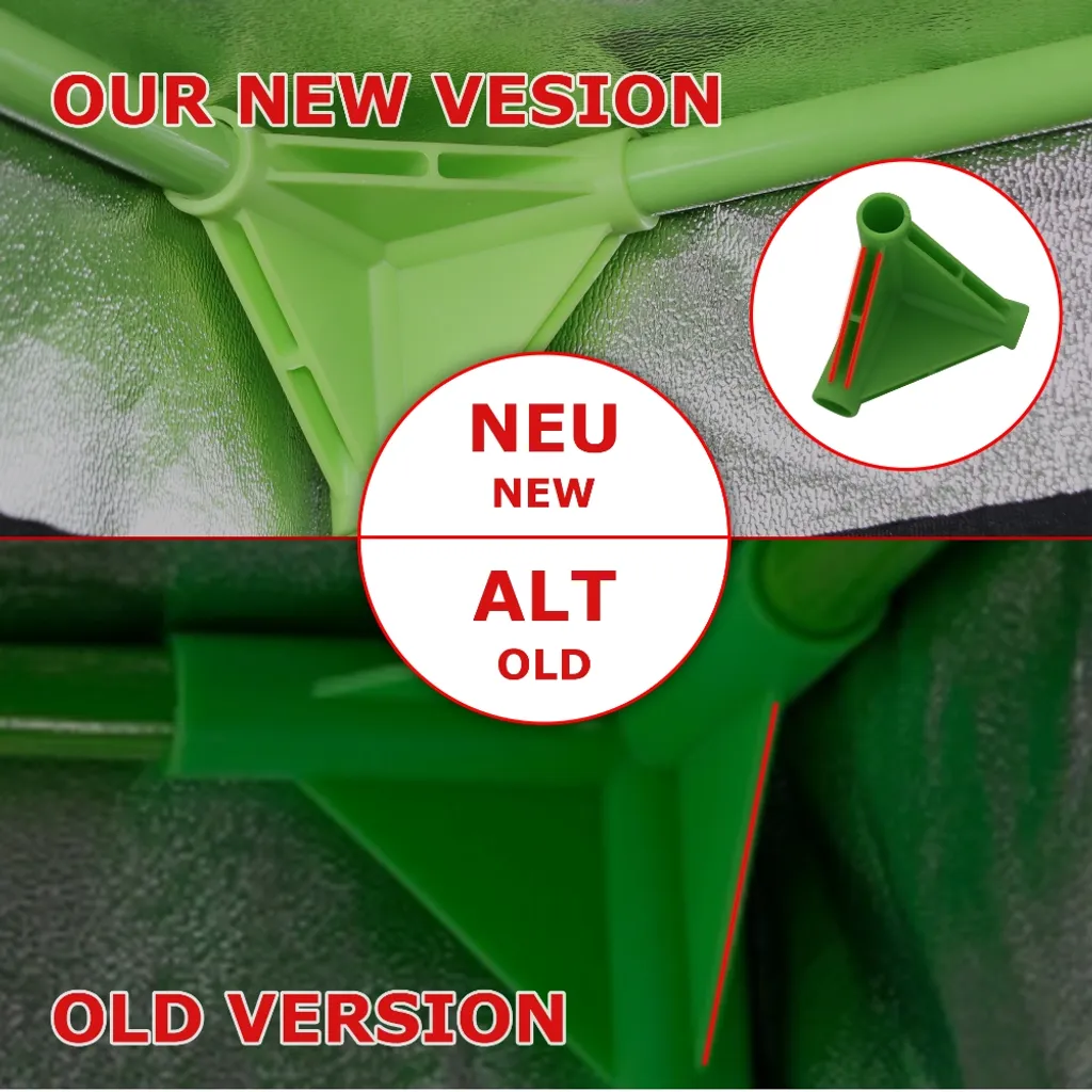 Mucola Growbox Gewächshaus Schwarz Grün Indoor Pflanzenzelt Zuchtzelt Dachschräge Zuchtschrank Grow Tent Frühbeet Zimmergewächshaus Growschrank Growroom 4 Mucola Growbox Gewächshaus Schwarz Grün Indoor Pflanzenzelt Zuchtzelt Dachschräge Zuchtschrank Grow Tent Frühbeet Zimmergewächshaus Growschrank Growroom – Bild 2