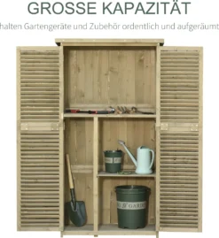 Outsunny Geräteschuppen Gerätehaus Geräteschrank Schuppen Garten 4 Fächer Grau 87 X 46,5 X 160cm 15 Outsunny Geräteschuppen Gerätehaus Geräteschrank Schuppen Garten 4 Fächer Grau 87 X 46,5 X 160cm -Günstiges Laube Lust Geschäft 76d0f8acafa89a30d9cabd936fb36f4d