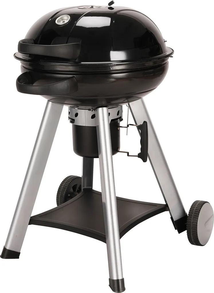 TAINO NEO Holzkohle-Kugelgrill Mit Klappbarem Deckel Kettle-Grill Ø 57 Cm Thermometer Schwarz 3 TAINO NEO Holzkohle-Kugelgrill Mit Klappbarem Deckel Kettle-Grill Ø 57 Cm Thermometer Schwarz