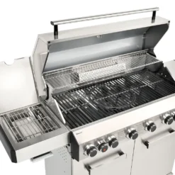 TAINO PLATINUM 6+2 Gasgrill Komplett Edelstahl 6-Brenner Silber Grillwagen BBQ Keramik-Brenner Backburner Sizzle-Zone Piezozündung Seitenkocher Gusseisen-Roste -Günstiges Laube Lust Geschäft 774bb793a595058562fdfbb175663293 1