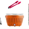 LotusGrill Starter-Set Classic 1x Grill Mandarinenorange Mit USB-Anschluß, 1x Buchenholzkohle 2,5 Kg, 1x Brennpaste 200ml, 1x Würstchenzange (Farbe Nach Vorrat), 1x Transport-Tragetasche - Der Raucharme Holzkohlegrill -Günstiges Laube Lust Geschäft 78be4054d14aa713fb6e74c4b0406d7e