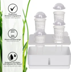 ONVAYA® Zimmergewächs Anzucht Set | Zimmer Gewächshaus Inkl. Kokoserde Und Saatgut | Kleines Gewächshaus Mit Smart Bewässerungssystem Zimmergarten -Günstiges Laube Lust Geschäft 793bc94a73c727fa3b80c85e7009a034