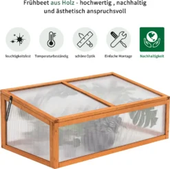 MCombo Frühbeet Gewächshaus Treibhaus Frühbeetkasten Aufsatz Pflanzenbeet Holz 0698 23 MCombo Frühbeet Gewächshaus Treibhaus Frühbeetkasten Aufsatz Pflanzenbeet Holz 0698 -Günstiges Laube Lust Geschäft 799d53d289f9713d96af5de9e78d49f7