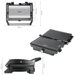 Monzana Kontaktgrill XL 180°C Klappbar Antihaftbeschichtung Edelstahl Temperaturkontrolle 1600W Tischgrill Sandwich Maker 18 Monzana Kontaktgrill XL 180°C Klappbar Antihaftbeschichtung Edelstahl Temperaturkontrolle 1600W Tischgrill Sandwich Maker -Günstiges Laube Lust Geschäft 79c56ae8b5fa03fad43f1e706a1094cf
