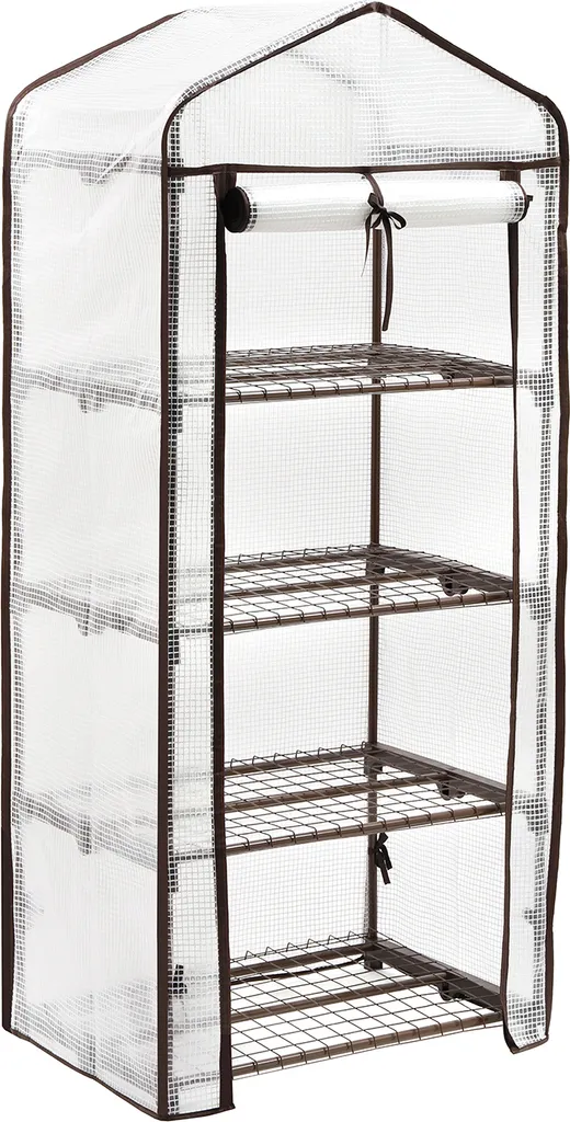 Sekey Premium Foliengewächshaus Mit 4 Etagen - 69 X 49 X 158 Cm - Treibhaus Mit 4 Regalen - Platzsparend - Hochwertiges Anzuchthaus - Weiß 3 Sekey Premium Foliengewächshaus Mit 4 Etagen - 69 X 49 X 158 Cm - Treibhaus Mit 4 Regalen - Platzsparend - Hochwertiges Anzuchthaus - Weiß