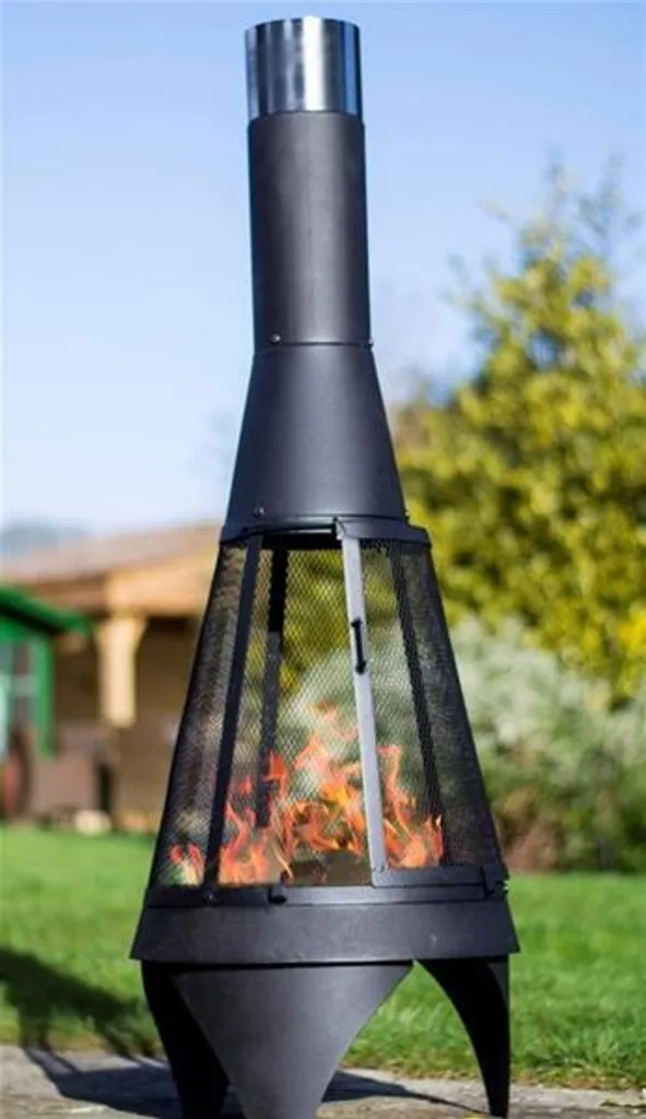 Buschbeck Gartenkamin Mesh Colorado 160 Silber-schwarz 90134.000 3 Buschbeck Gartenkamin Mesh Colorado 160 Silber-schwarz 90134.000