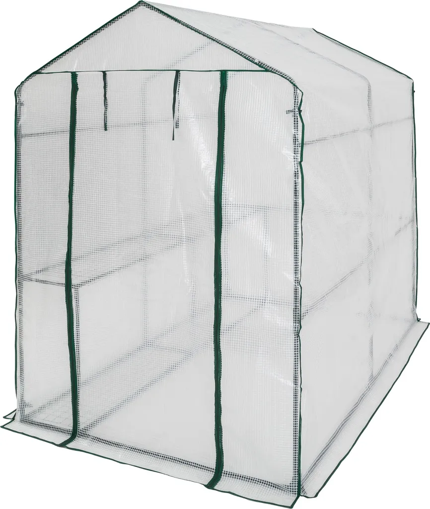 Tectake Gewächshaus Mit Plane - Weiß 8 Tectake Gewächshaus Mit Plane - Weiß – Bild 6