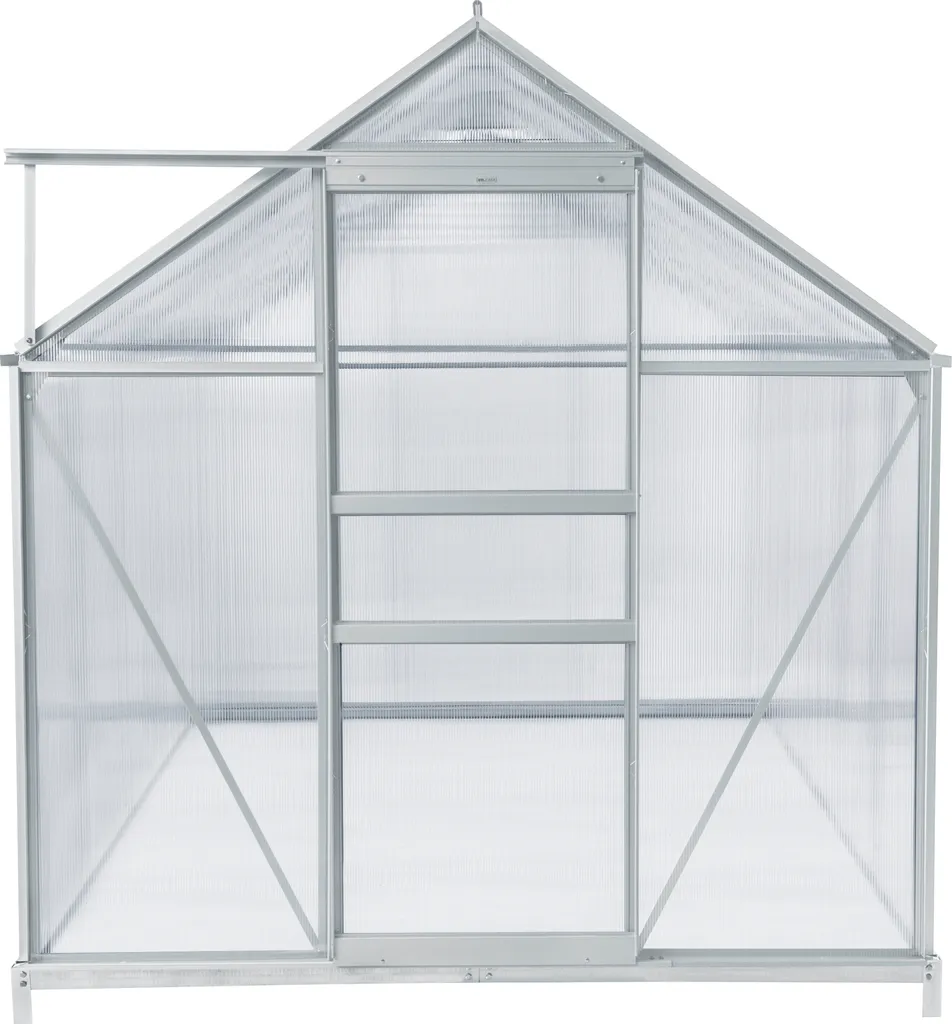 Gewächshaus Oisterwijk Glashaus Mit Fundament 310 X 190 Cm Gartengewächshaus Treibhaus Pavillon Aus Hohlkammerplatten 6 Gewächshaus Oisterwijk Glashaus Mit Fundament 310 X 190 Cm Gartengewächshaus Treibhaus Pavillon Aus Hohlkammerplatten – Bild 4