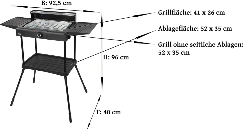 Zilan 2in1 Standgrill | Elektrogrill | Tischgrill | Partygrill | 2400 Watt 10 Zilan 2in1 Standgrill | Elektrogrill | Tischgrill | Partygrill | 2400 Watt – Bild 8