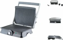 H.Koenig GR20 Elektrogrill, Grill- Und Sandwichmaker, 2000 W, Temperatur Bis 230º, Antihaftbeschichtung, 180º Öffnung, Edelstahl, Schwarz / Grau, Abmessungen 29,7 X 23 Cm 34 H.Koenig GR20 Elektrogrill, Grill- Und Sandwichmaker, 2000 W, Temperatur Bis 230º, Antihaftbeschichtung, 180º Öffnung, Edelstahl, Schwarz / Grau, Abmessungen 29,7 X 23 Cm -Günstiges Laube Lust Geschäft 7bf8c97f78025019e855d3da4c8f09fc