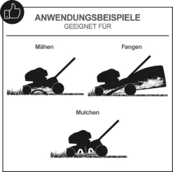 Scheppach MS197-51B Black Benzin Rasenmäher Trike Mit Radantrieb | 5,2PS | 4-Takt Motor 200ccm | 51cm Schnittbreite | 65L Fangkorb | Stahlgehäuse | 7-Fach Schnitthöhenverstellung 25-75mm -Günstiges Laube Lust Geschäft 7d981adf005dc41b45721c1fdc9911d5