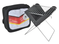 Grill Mit Kühltasche Klappgrill Koffergrill Camping Faltbar Picknickgrill