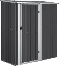 VidaXL Geräteschuppen Anthrazit 180,5x97x209,5 Cm Verzinkter Stahl