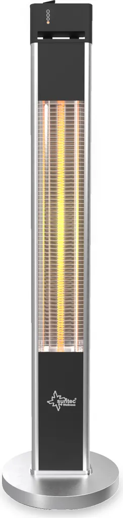 SUNTEC Infrarot-Heizstrahler Mit Fernbedienung | Heat Patio 2000 Carbon Wärmestrahler Für Terrasse | Outdoor Terrassenheizer Für Balkon, Garten Max. 2000 Watt Infrarotstrahler Strahlwasser-Schutz