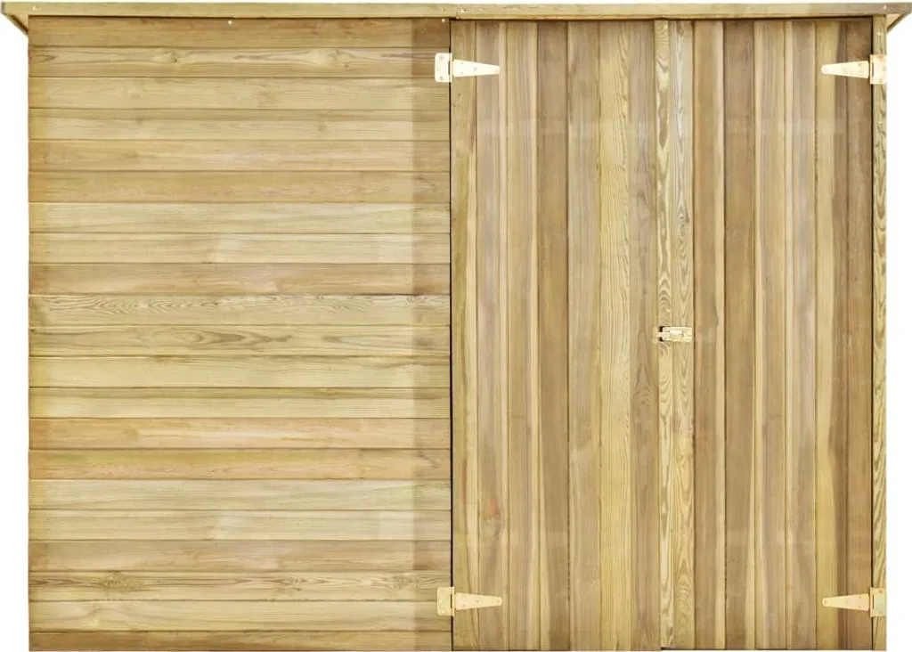 VidaXL Fahrradgarage 232x110x170 Cm Kiefernholz Imprägniert 5 VidaXL Fahrradgarage 232x110x170 Cm Kiefernholz Imprägniert – Bild 3