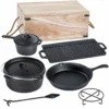 Garden Pleasure Gusseisen-Kochset Dutch Oven Set 7-teilig Gusseisen Schwarz 507256 -Günstiges Laube Lust Geschäft 7f004263fd586cad44b819439f8a56b8