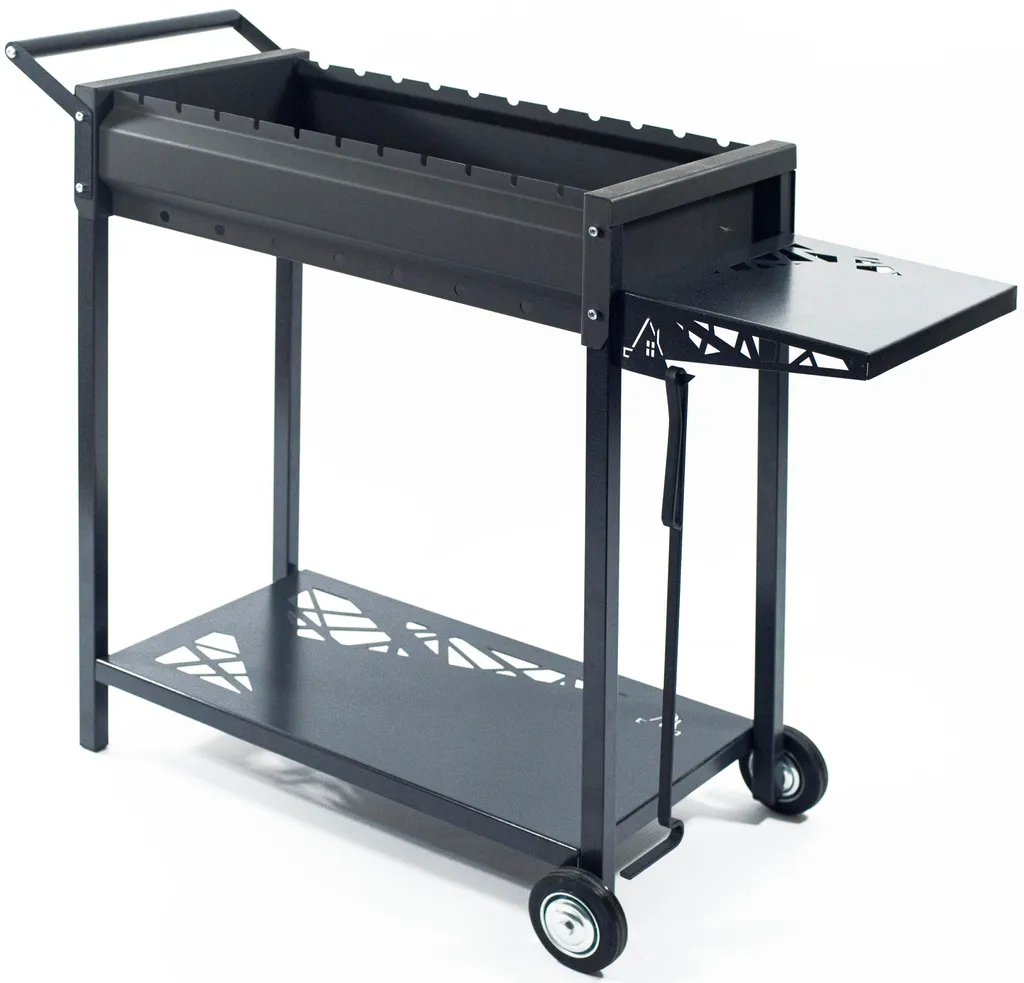 Mangal Mai Schaschlikgrill Seitenablage Schüreisen Räder 3 Mangal Mai Schaschlikgrill Seitenablage Schüreisen Räder