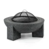 Troja Feuerschale Grill Ø 75 Cm Mit Funkenfang Stahl MgO-Kunststein Feuerfest -Günstiges Laube Lust Geschäft 7ff4cc9c23e3c72462988df33f7983a8