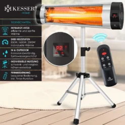 KESSER® Infrarotstrahler Heizstrahler Terrassenstrahler 2500W Mit Fernbedienung Inkl. Schutzhülle Höhenverstellbarem Teleskopstativ Wickeltischstrahler Terrassenheizer Quarzstrahler Infrarot, Leistung:2500W Mit Fernbedienung 10 KESSER® Infrarotstrahler Heizstrahler Terrassenstrahler 2500W Mit Fernbedienung Inkl. Schutzhülle Höhenverstellbarem Teleskopstativ Wickeltischstrahler Terrassenheizer Quarzstrahler Infrarot, Leistung:2500W Mit Fernbedienung -Günstiges Laube Lust Geschäft 7fff6797f4950f91c7f22664ddebaac4