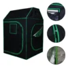 Mucola Growbox Gewächshaus Schwarz Grün Indoor Pflanzenzelt Zuchtzelt Dachschräge Zuchtschrank Grow Tent Frühbeet Zimmergewächshaus Growschrank Growroom
