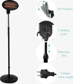 Navaris Baby Heizstrahler Wärmelampe Mit Standfuß - 3 Stufen Wickeltisch Wärme Lampe Mit Stand - Abschaltautomatik Höhenverstellbar In Schwarz 8 Navaris Baby Heizstrahler Wärmelampe Mit Standfuß - 3 Stufen Wickeltisch Wärme Lampe Mit Stand - Abschaltautomatik Höhenverstellbar In Schwarz -Günstiges Laube Lust Geschäft 80520987ca62f3ac8a08607cefd2ed49