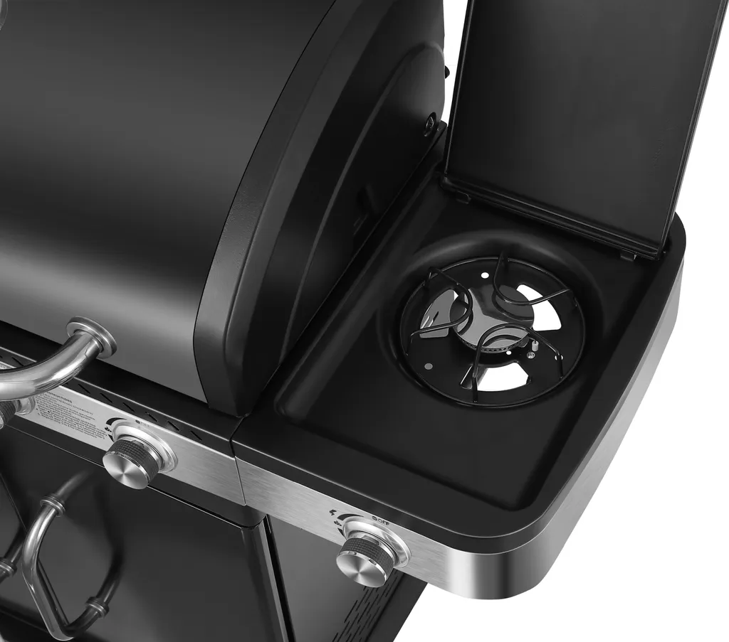 El Fuego Gasgrill / Grillwagen Burlington 4 Brenner +1 Seitenbrenner, Grillfäche 70x42cm 14 El Fuego Gasgrill / Grillwagen Burlington 4 Brenner +1 Seitenbrenner, Grillfäche 70x42cm – Bild 12