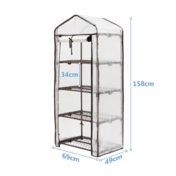 Sekey Premium Foliengewächshaus Mit 4 Etagen - 69 X 49 X 158 Cm - Treibhaus Mit 4 Regalen - Platzsparend - Hochwertiges Anzuchthaus - Weiß 13 Sekey Premium Foliengewächshaus Mit 4 Etagen - 69 X 49 X 158 Cm - Treibhaus Mit 4 Regalen - Platzsparend - Hochwertiges Anzuchthaus - Weiß -Günstiges Laube Lust Geschäft 808dc1cce2c7d5d698620142b15569a2