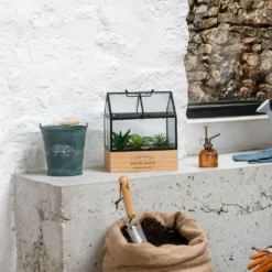 Gewächshaus "House" - Holz Und Glas - Transparent - 26x30 -5 Cm - Atmosphera Créateur D'intérieur 14 Gewächshaus "House" - Holz Und Glas - Transparent - 26x30 -5 Cm - Atmosphera Créateur D'intérieur -Günstiges Laube Lust Geschäft 8130fc37e65ed665ae71a8daa7ffeff1