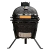 BluMill Kamado BBQ Ei - Keramikgrill 13 Zoll - Inkl. Fleischthermometer - Holzkohlegrill - Schwarz - Ø 27cm -Günstiges Laube Lust Geschäft 81d8713f53cd6a2f6079e4287dad112e