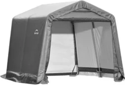 Foliengerätehaus Shelter Logic Shed-in-a-Box 13,7m² Grau 370x370cm -Günstiges Laube Lust Geschäft 8296cdceffb6f40e7d3b8b45779a929d