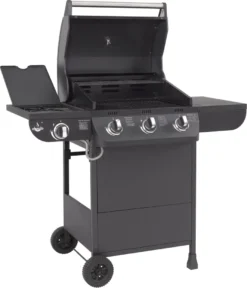 El Fuego Gasgrill / Grillwagen Columbus 3 Brenner +1 Grill 56x41cm -Günstiges Laube Lust Geschäft 82ebdbb790ea0b8b198ba9253bf0606e