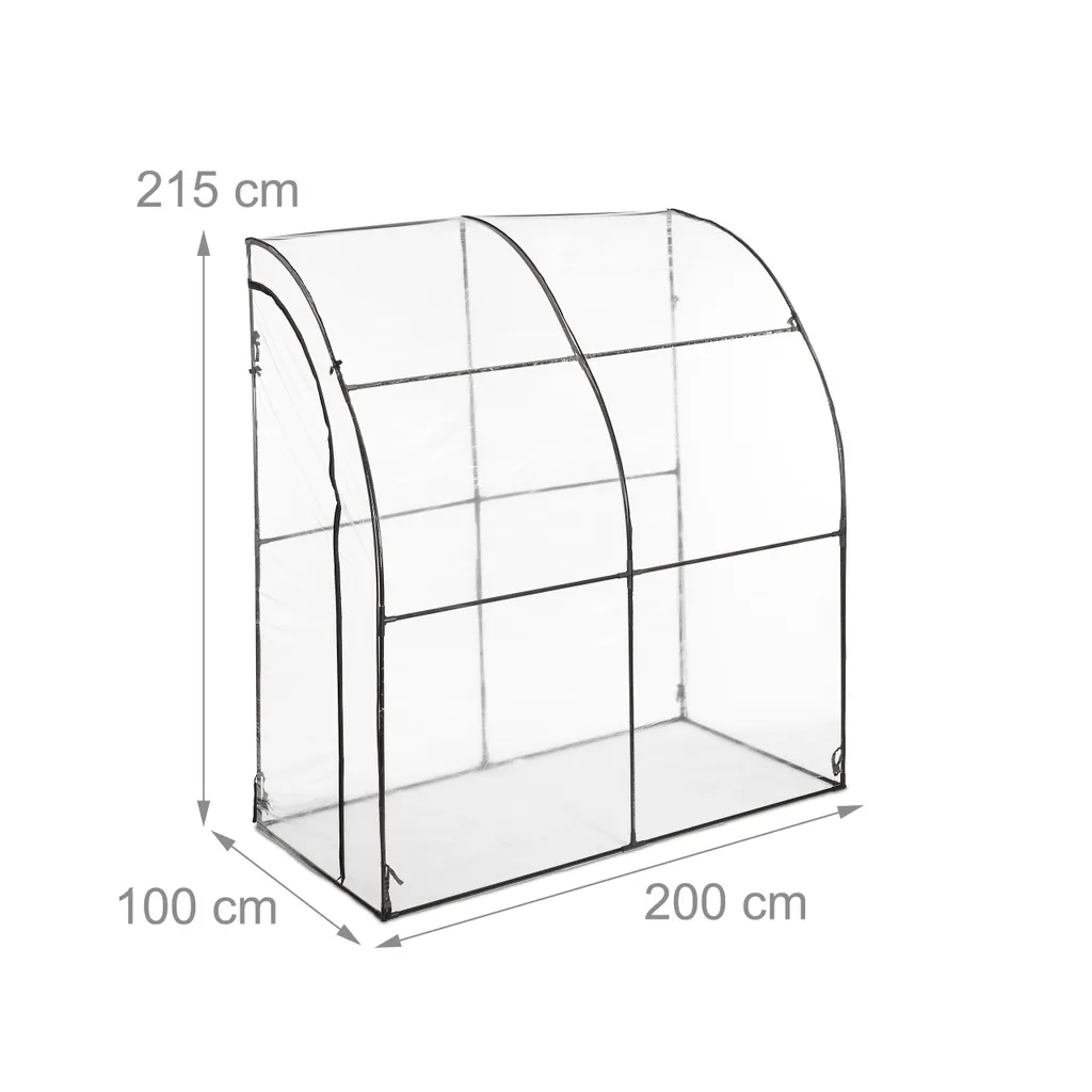 Relaxdays Begehbares Tomatengewächshaus Mit Folie 6 Relaxdays Begehbares Tomatengewächshaus Mit Folie – Bild 4
