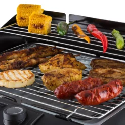 OneConcept Dr. Beef II Elektrogrill, Nutzbar Als Standgrill Oder Tischgrill, In - Und Outdoor Edition, Große Grillfläche, Bis 2000 W, Inkl. Standfuß, Thermostatstufenlos Regelbar, Schwarz -Günstiges Laube Lust Geschäft 834e0cd1f4dbe4b155758442c2969628