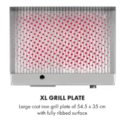 Klarstein Grillmeile 3000R Pro Gusseisen Grillplatte Elektrisch, Grillfläche: 54,5 X 35 Cm (geriffelt), Stufenlos 50-300 °C, 3000 Watt, Profi Elektrogrill Mit Spritzschutz, Edelstahl 14 Klarstein Grillmeile 3000R Pro Gusseisen Grillplatte Elektrisch, Grillfläche: 54,5 X 35 Cm (geriffelt), Stufenlos 50-300 °C, 3000 Watt, Profi Elektrogrill Mit Spritzschutz, Edelstahl -Günstiges Laube Lust Geschäft 836d61ed5fc143adf6201cdd094a47ed
