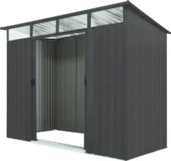 Pergart Gerätehaus "Lübeck 86" Anthrazit 4,05 M² -Günstiges Laube Lust Geschäft 8398439ada81a5ae73b1df7c41758586