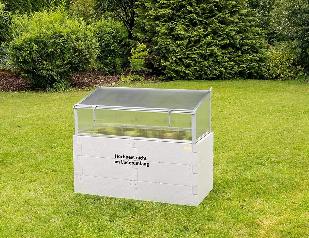 GardenStar Gewächshaus ALU Thermo-Frühbeet UV-Beständig Ca. 130 X 60 Cm Hoch 40/30 Cm 3 GardenStar Gewächshaus ALU Thermo-Frühbeet UV-Beständig Ca. 130 X 60 Cm Hoch 40/30 Cm