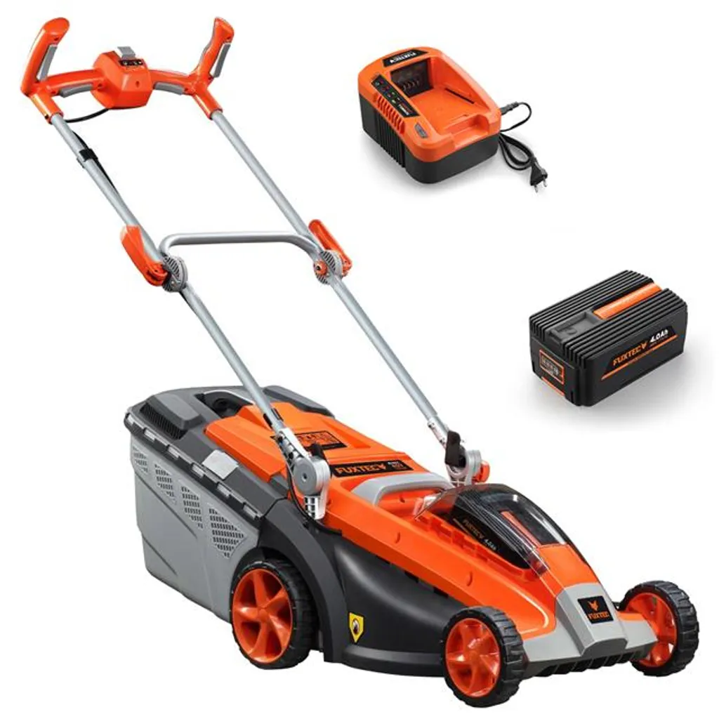40V Akku Rasenmäher E137C - Set Mit Akku Und Ladegerät FUXTEC 3 40V Akku Rasenmäher E137C - Set Mit Akku Und Ladegerät FUXTEC