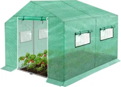 LZQ Gewächshaus Foliengewächshaus Mit Gitternetzfolie Und Fernster 3x2x2m 6m² Winterfest Tomatenhaus Gewächshäuser Pflanzenhaus Anzucht 29 LZQ Gewächshaus Foliengewächshaus Mit Gitternetzfolie Und Fernster 3x2x2m 6m² Winterfest Tomatenhaus Gewächshäuser Pflanzenhaus Anzucht -Günstiges Laube Lust Geschäft 848bd79f9cc84e007dbcdcb6d0efabb6