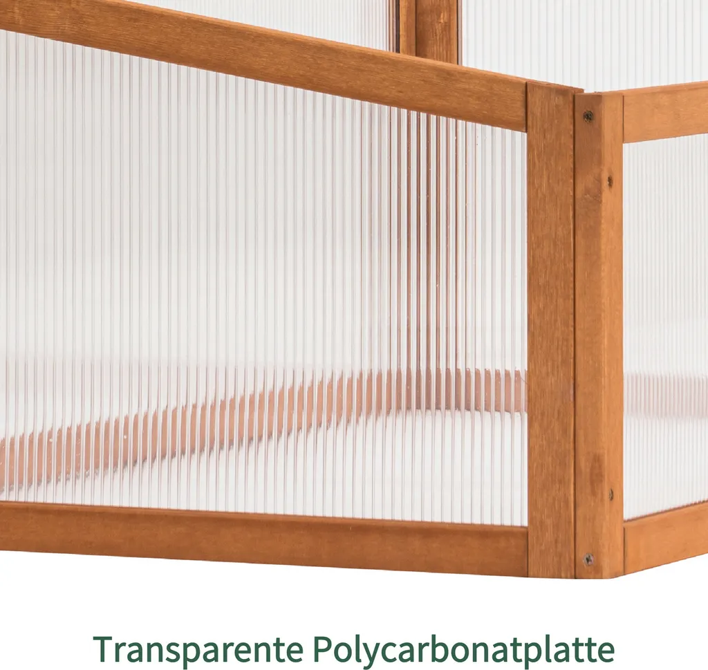 MCombo Frühbeet Gewächshaus Treibhaus Frühbeetkasten Aufsatz Pflanzenbeet Holz 0698 9 MCombo Frühbeet Gewächshaus Treibhaus Frühbeetkasten Aufsatz Pflanzenbeet Holz 0698 – Bild 7