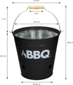 ECD Germany Grilleimer Ø 25cm Mit Grillrost Und Tragegriff, Eimergrill Aus Edelstahl In Matt Schwarz, Minigrill Mit Belüftung, Campinggrill Holzkohlegrill BBQ Grill Picknickgrill Grillkübel Feuerkübel 14 ECD Germany Grilleimer Ø 25cm Mit Grillrost Und Tragegriff, Eimergrill Aus Edelstahl In Matt Schwarz, Minigrill Mit Belüftung, Campinggrill Holzkohlegrill BBQ Grill Picknickgrill Grillkübel Feuerkübel -Günstiges Laube Lust Geschäft 8646925eee655da16f0220903d94dee9