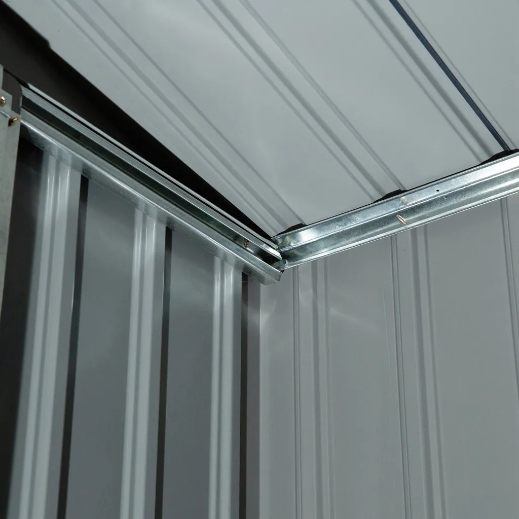 Outsunny Gerätehaus Geräteschuppen Gartenhaus Garten Schuppen Mit Fundament Und Schiebetüren Wetterfest Stahl Hellgrün 213 X 130 X 185 Cm 9 Outsunny Gerätehaus Geräteschuppen Gartenhaus Garten Schuppen Mit Fundament Und Schiebetüren Wetterfest Stahl Hellgrün 213 X 130 X 185 Cm – Bild 7