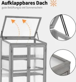 M MCombo Gewächshaus Frühbeet Aus Holz, Für Balkon & Garten, Klein Treibhaus Greenhouse Aufsatz Kasten Winterfest, 46*76*110cm, 0760 (Grau) 13 M MCombo Gewächshaus Frühbeet Aus Holz, Für Balkon & Garten, Klein Treibhaus Greenhouse Aufsatz Kasten Winterfest, 46*76*110cm, 0760 (Grau) -Günstiges Laube Lust Geschäft 86ae1d5c05d56b9b32c972d3143c5b7a