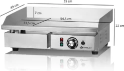 Mahlzeit Elektrische Edelstahl Grillplatte, 55 X 49 X 22 Cm, Bis 300 °C Beheizbar, Tischgrill -Günstiges Laube Lust Geschäft 86b182f0096dfd436e6bd15cd1fa2836