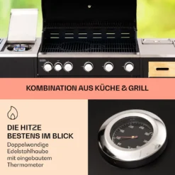 Klarstein Gasgrill Für Camping Balkon Garten, Grill Mit 6 Brenner, 20400W Edelstahl-Gasgrill, Outdoor Gasgrill Mit Seitenbrenner, Gas Grill Kombigrill Für Propan/Butan, Gasgrills Mit Grillabdeckung -Günstiges Laube Lust Geschäft 86b94cc88298c9de71bdb87a20df8cd0