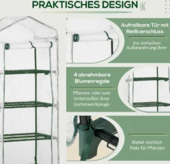 Outsunny Folien Gewächshaus Treibhaus Tomatenhaus Pflanzenhaus Frühbeet 4 Regalfächer Weiß 70 X 50 X 160 Cm 14 Outsunny Folien Gewächshaus Treibhaus Tomatenhaus Pflanzenhaus Frühbeet 4 Regalfächer Weiß 70 X 50 X 160 Cm -Günstiges Laube Lust Geschäft 8722d5db27a63db22f5a515839c41468